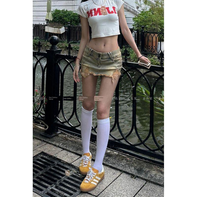 Модная уличная юбка из рваного денима в стиле Y2g, сексуальная, в стиле миллениума, женская, летняя, ретро-дизайн, с бронзированием, облегающая бедра Skirt Quality Edition L
Модная уличная юбка из рваного денима в стиле Y2g, сексуальная, в стиле миллениума, женская, летняя, ретро-дизайн, с бронзированием, облегающая бедра Skirt Quality Edition L