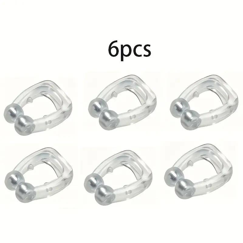 6-Pack Magnetic Anti-Snore Nose Clips: Clear PVC for Comfortable Snoring Relief & Quieter Sleep, Effective Solution сірий колір
6-Pack Magnetic Anti-Snore Nose Clips: Clear PVC for Comfortable Snoring Relief & Quieter Sleep, Effective Solution сірий колір