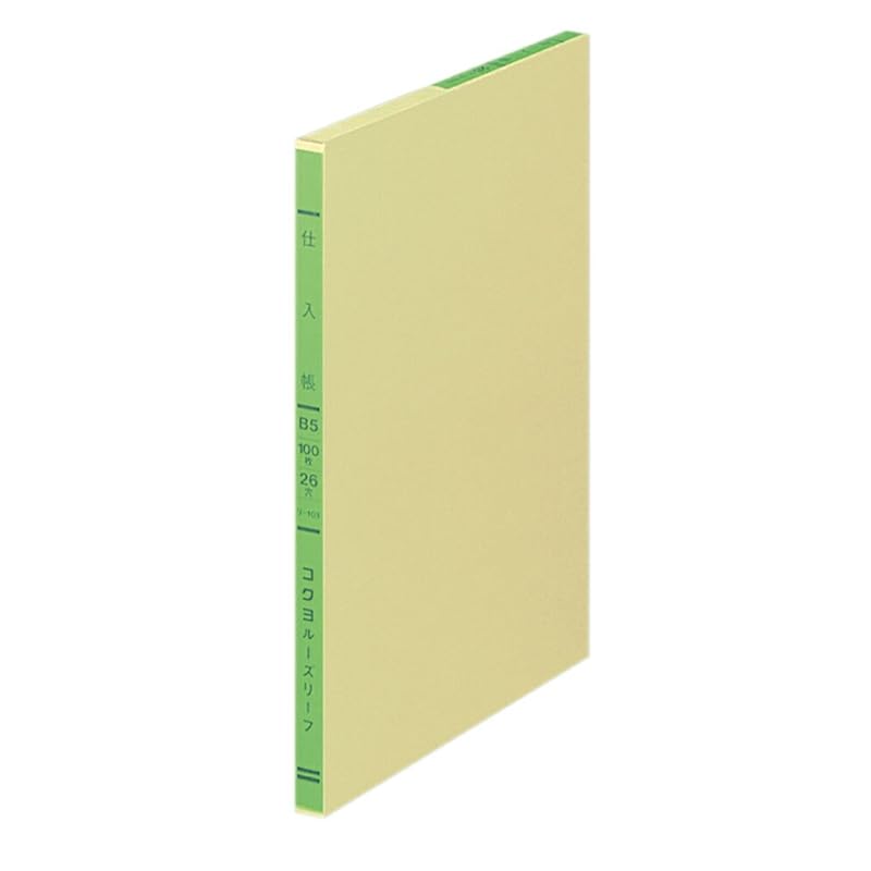 KOKUYO Three color printing loose leaf B5 purchase book 26 holes 100 pieces Lee-103
KOKUYO Three color printing loose leaf B5 purchase book 26 holes 100 pieces Lee-103