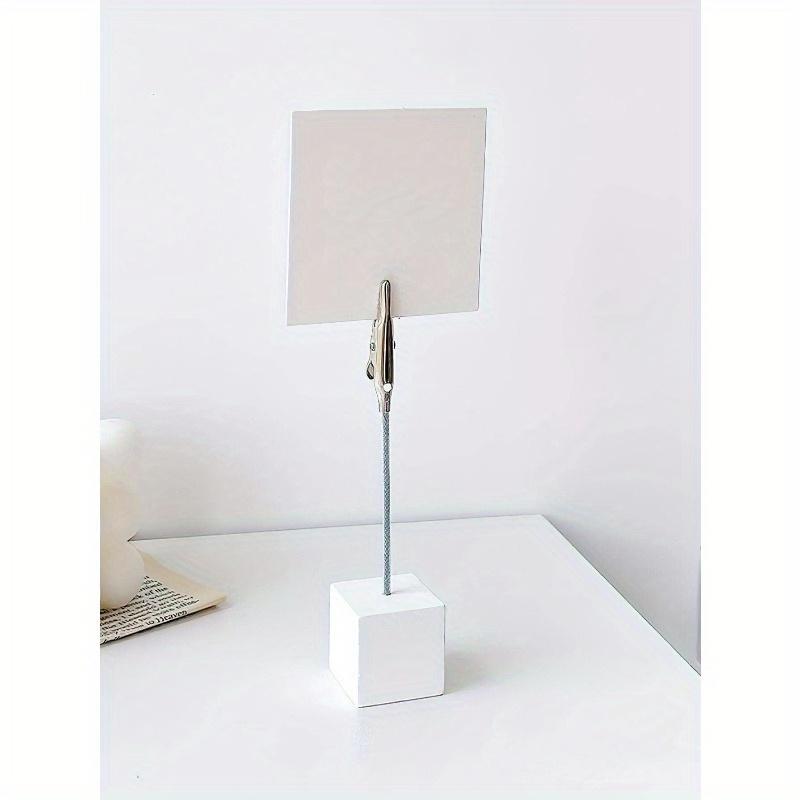 Ретро Цвет Дерево Зажим для Заметок Настольная Деревянная Подставка-Дисплей Мини Держатель для Записок Фотокарточек Настольные Аксессуары Обратно в Школу белый