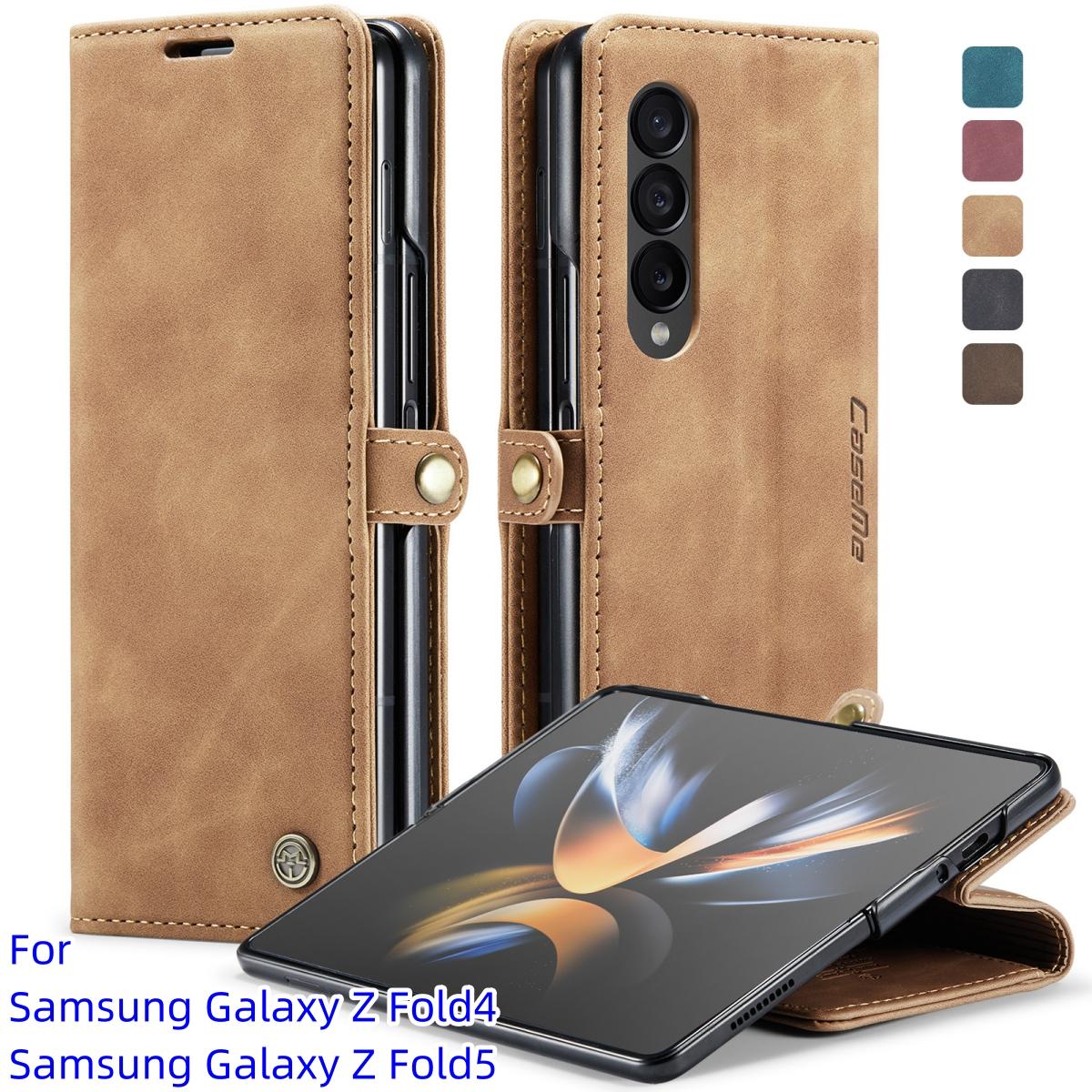 For Samsung Galaxy Z Fold4 / Z Fold5 Case Wallet Style Retro Suede Premium PU Leather Business Flap Leather Cover Card Slot Design
For Samsung Galaxy Z Fold4 / Z Fold5 Case Wallet Style Retro Suede Premium PU Leather Business Flap Leather Cover Card Slot Design