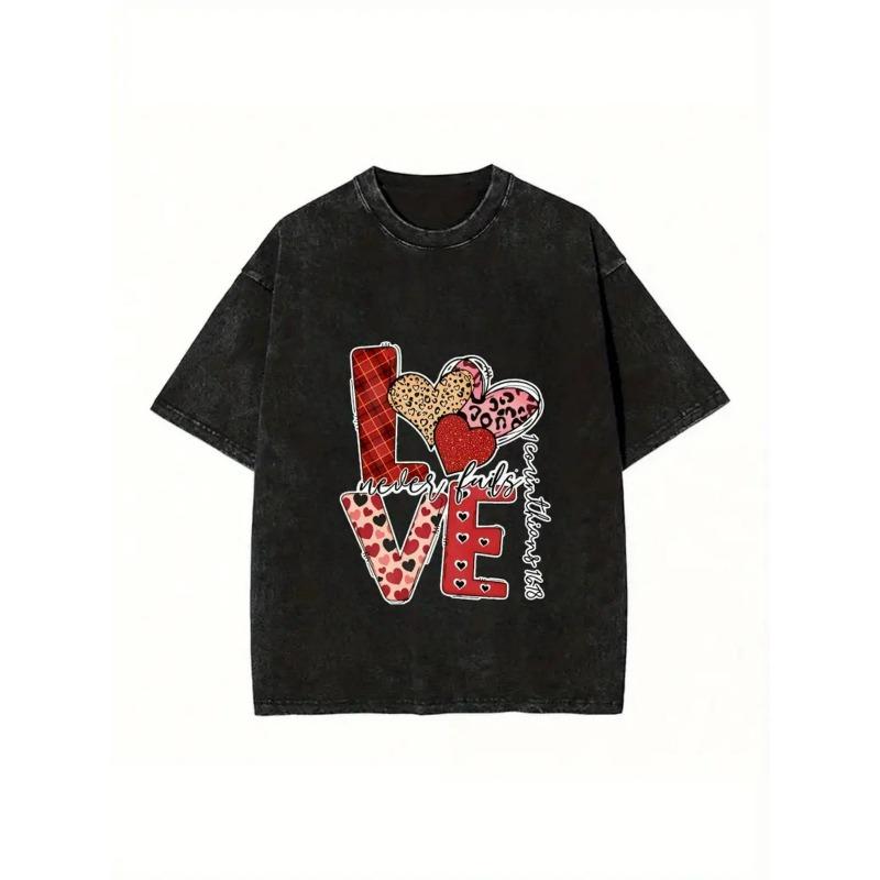 European Size Men S Heavyweight Washed Vintage T-Shirt | Soft Breathable Loose Fit Tee with Red Hearts LOVE Graphic - Black Retro Streetwear Shirt S чёрный
European Size Men S Heavyweight Washed Vintage T-Shirt | Soft Breathable Loose Fit Tee with Red Hearts LOVE Graphic - Black Retro Streetwear Shirt S чёрный