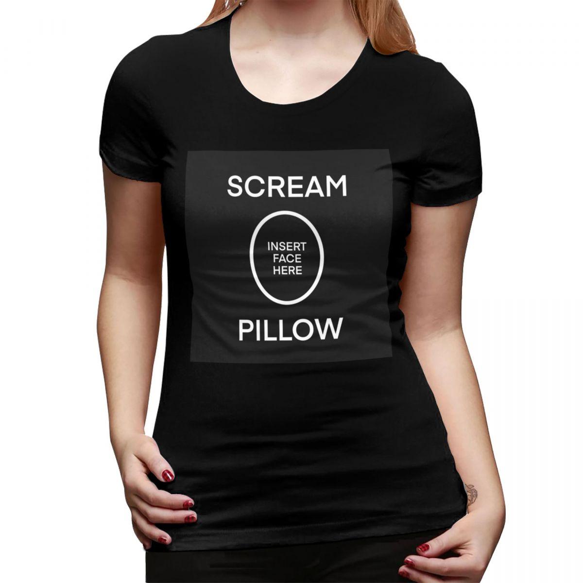 Scream Pillow TShirt for Women Round Neck Streetwear T Shirts Womens Short Sleeve Summer Clothes Tops 4XL
Scream Pillow TShirt for Women Round Neck Streetwear T Shirts Womens Short Sleeve Summer Clothes Tops 4XL