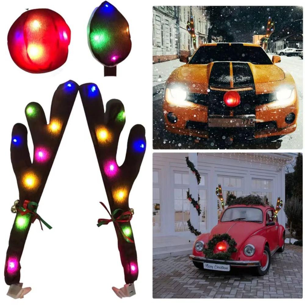 Creative Christmas Auto Exterior Decor Cartoon Car Reindeer Antler Kit Festive Atmosphere Style 4
Creative Christmas Auto Exterior Decor Cartoon Car Reindeer Antler Kit Festive Atmosphere Style 4