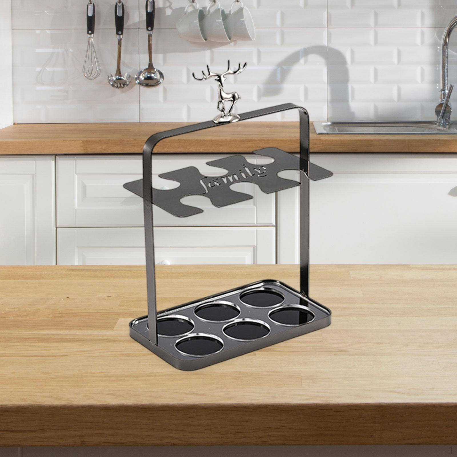 Bar Holder for Cups And Whiskey Glasses black 6 grids
Bar Holder for Cups And Whiskey Glasses black 6 grids