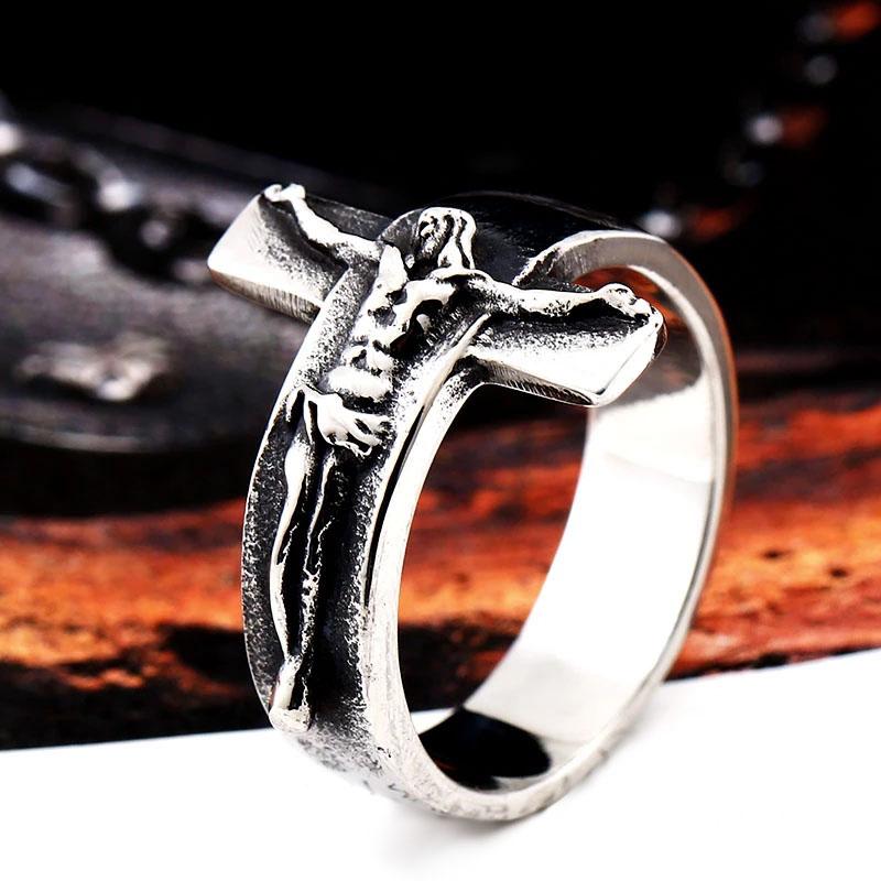 Beier New Fashion 316L Stainless Steel Jesus Cross Ring High Quality Religious Men s Ring Punk style Fashion Gift LLBR8-134R 13
Beier New Fashion 316L Stainless Steel Jesus Cross Ring High Quality Religious Men s Ring Punk style Fashion Gift LLBR8-134R 13