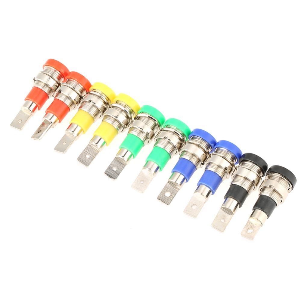 10 PCS 4.0mm Banana Jack Socket Female Adapter Panel Mount Banana Socket Panel Mounting
10 PCS 4.0mm Banana Jack Socket Female Adapter Panel Mount Banana Socket Panel Mounting