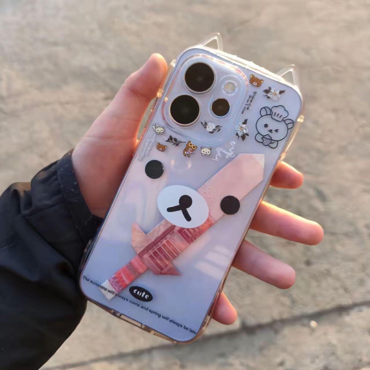 Cartoon Rilakkuma Phone Case for Apple 17/16PROMAX with Cat Ears - Compatible with Models 13/14/15, Precise Cutouts Apple 13 Pro
Cartoon Rilakkuma Phone Case for Apple 17/16PROMAX with Cat Ears - Compatible with Models 13/14/15, Precise Cutouts Apple 13 Pro