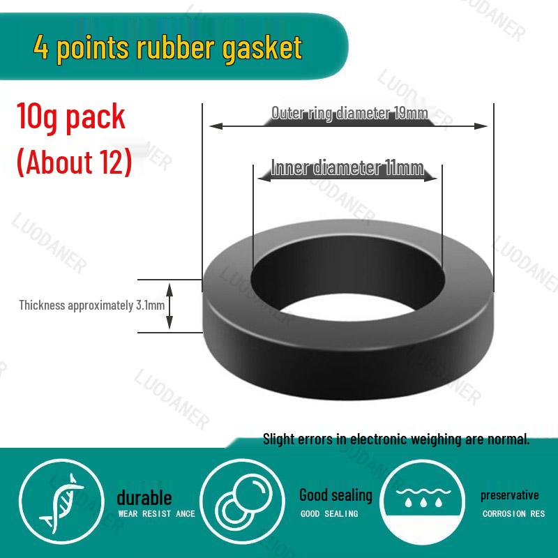 Silicone Waterproof Rubber Gaskets: 4-Point, 6-Point Washers for Shower Hose and Water Inlet Pipes
Silicone Waterproof Rubber Gaskets: 4-Point, 6-Point Washers for Shower Hose and Water Inlet Pipes