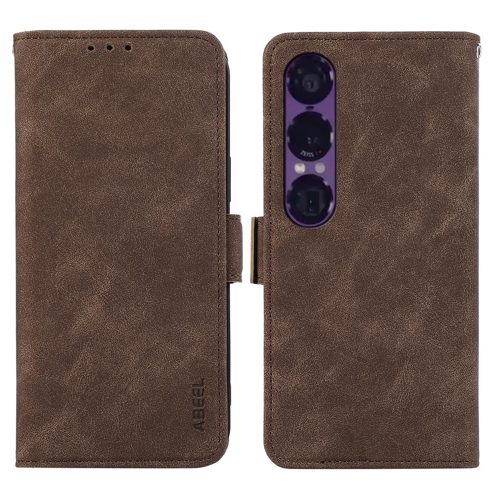 ABEEL Чохол для Sony Xperia 1 VII з ПУ шкіри Фоліо Підставка Перегляд Блокування RFID Чохол для телефону Brown
ABEEL Чохол для Sony Xperia 1 VII з ПУ шкіри Фоліо Підставка Перегляд Блокування RFID Чохол для телефону Brown