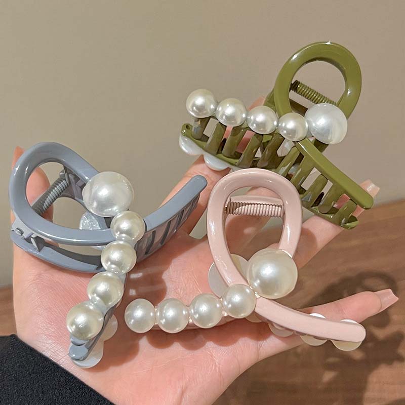 New Pearl Hair Claws Clips Minimalist Grip Hairpin for Women Girls Headwear Fashion Crab Barrette Hair Accessories Ornament
New Pearl Hair Claws Clips Minimalist Grip Hairpin for Women Girls Headwear Fashion Crab Barrette Hair Accessories Ornament