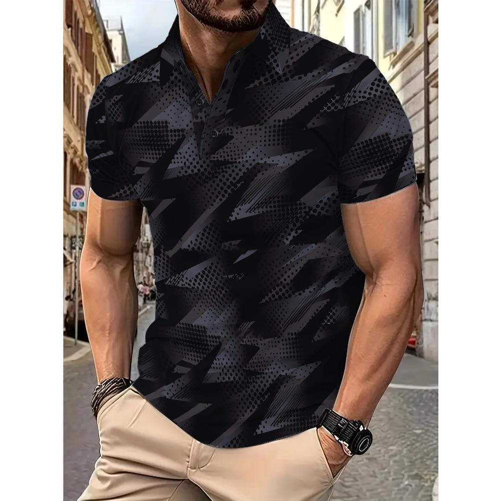 Men s Summer New Polo Shirt Casual Fashion Trend Men s Short Sleeved Printed Top 3XL чорний
Men s Summer New Polo Shirt Casual Fashion Trend Men s Short Sleeved Printed Top 3XL чорний