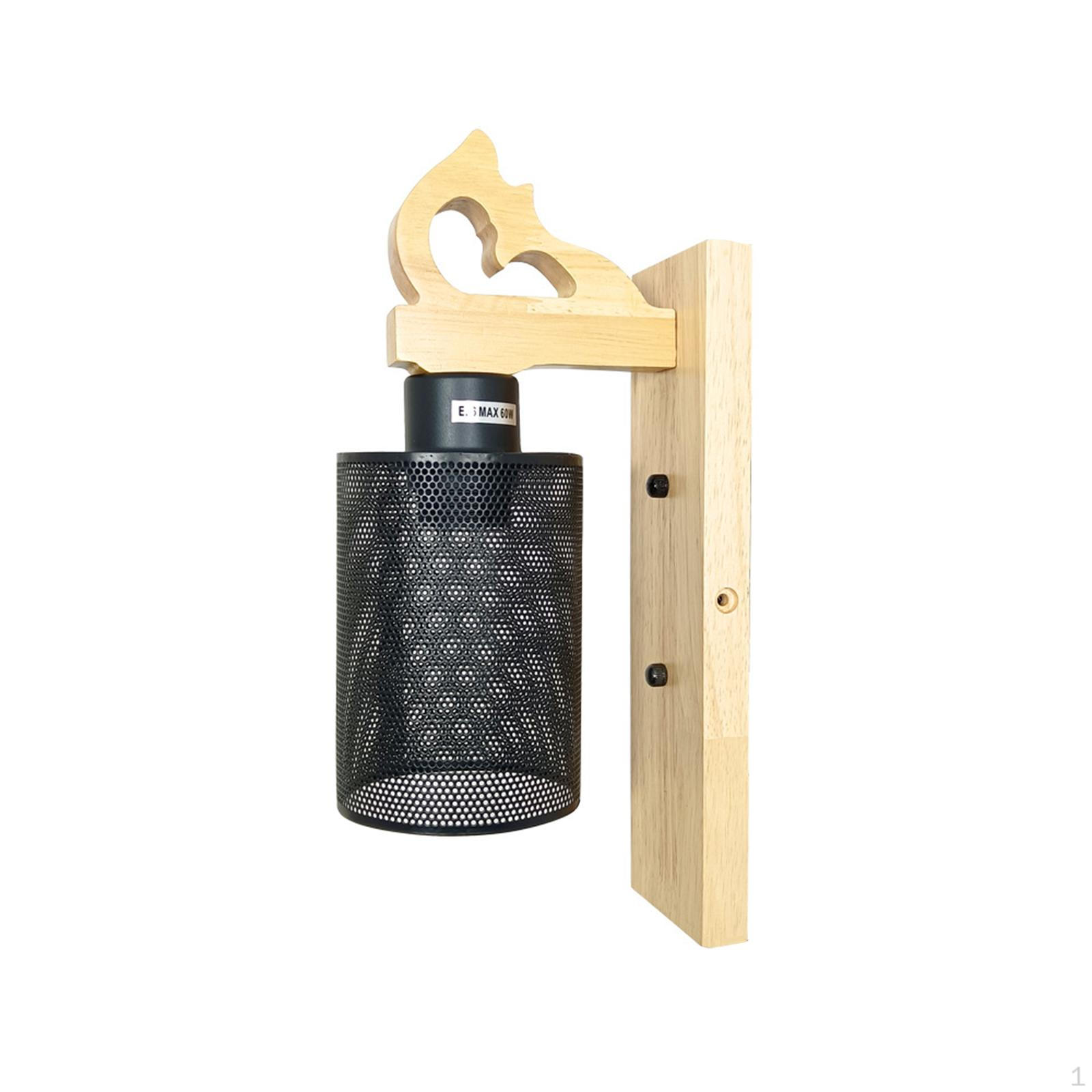 Rustic Wood Wall Light Fixture, with E26 E27 Base Mount Fixtures Black, for Bedroom
Rustic Wood Wall Light Fixture, with E26 E27 Base Mount Fixtures Black, for Bedroom