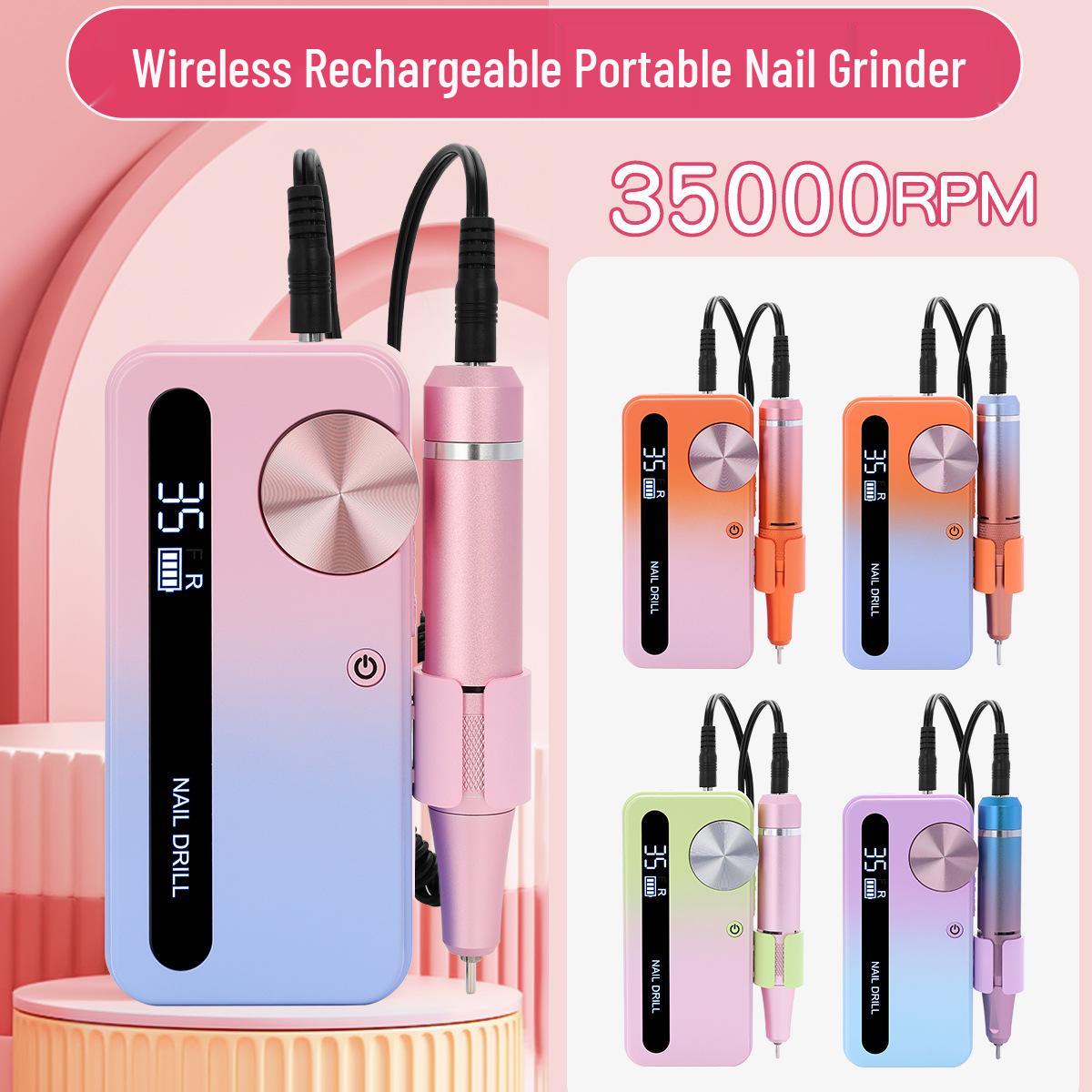 Rechargeable Gradient Color Nail Drill: High-Speed Professional Electric Nail Grinder & Remover
Rechargeable Gradient Color Nail Drill: High-Speed Professional Electric Nail Grinder & Remover