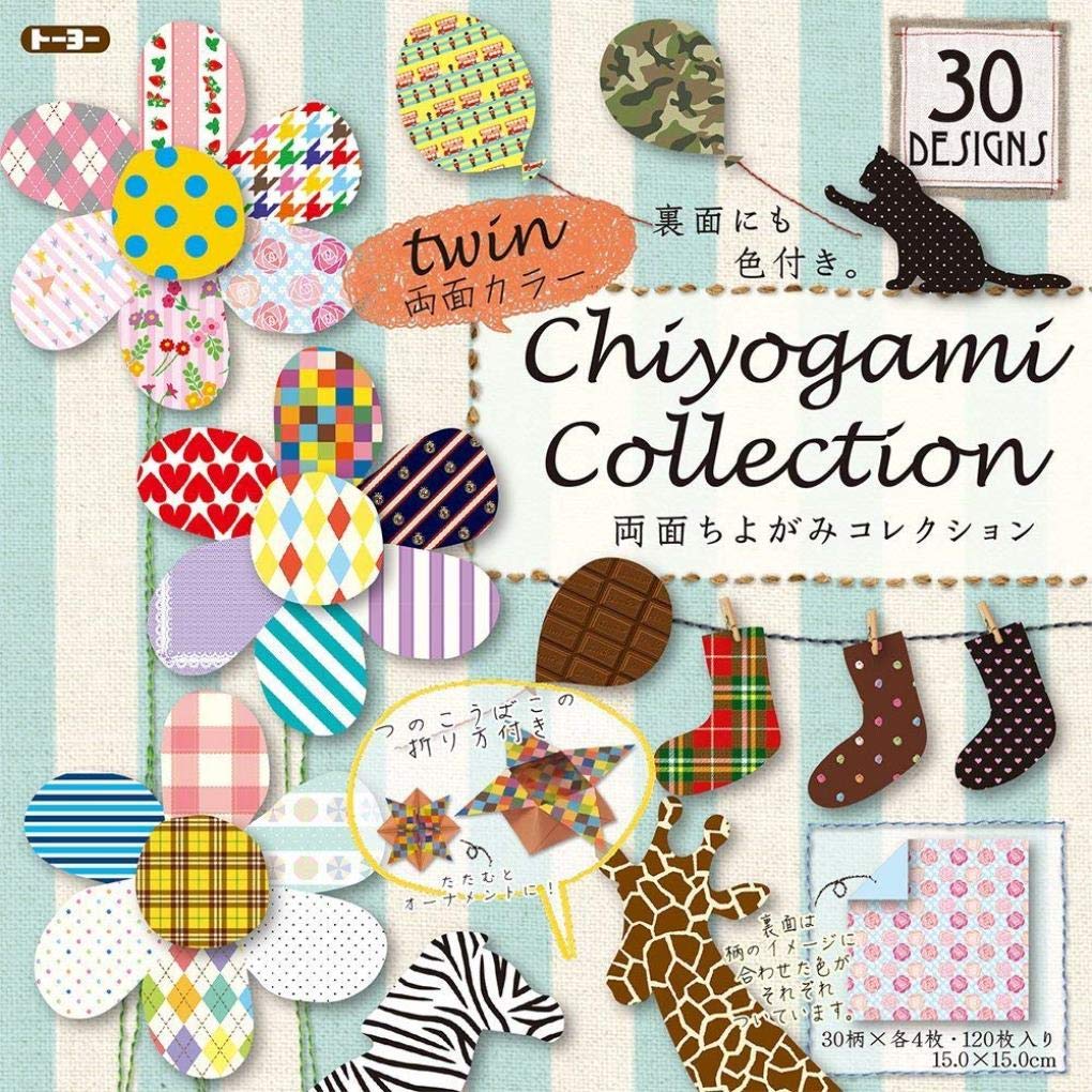 Коллекция Toyo Origami Chiyogami 15 см квадрат 30 узоров 120 листов 018510 Двусторонний
Коллекция Toyo Origami Chiyogami 15 см квадрат 30 узоров 120 листов 018510 Двусторонний