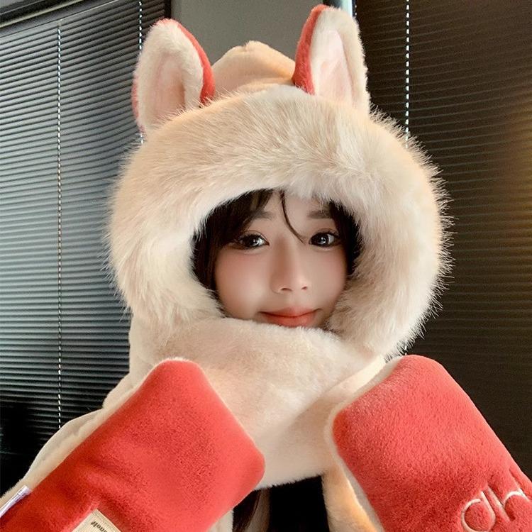 Women s Hooded Fox Fur Winter Set: Hat, Scarf, & Gloves.
Women s Hooded Fox Fur Winter Set: Hat, Scarf, & Gloves.