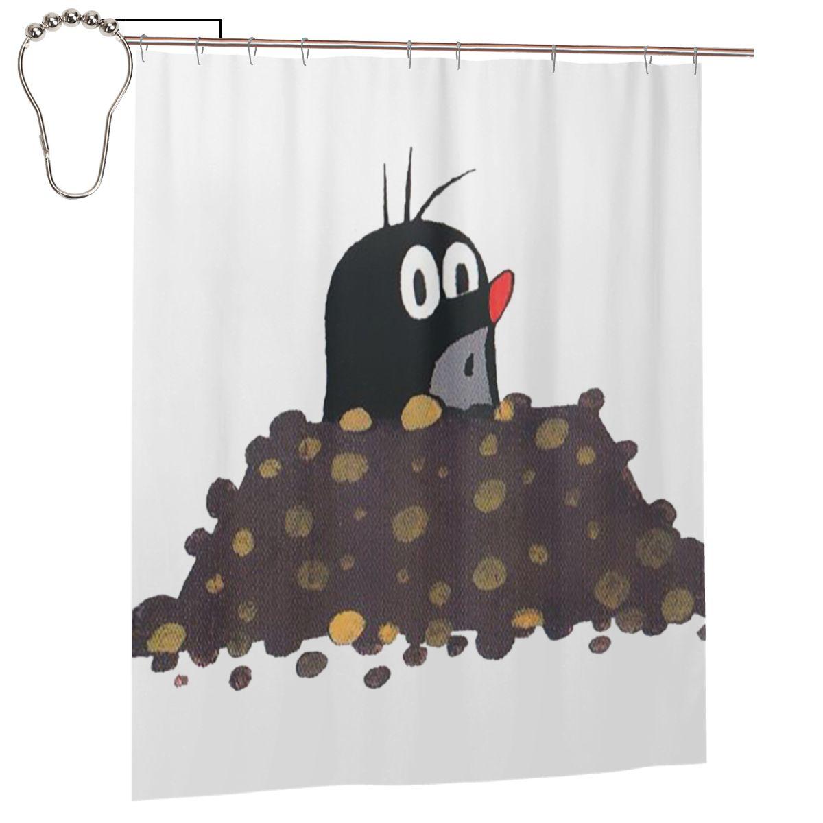 Mole Happy Krtek Shower Curtain Bathroom Polyester Waterproof Bath Curtains With Hooks W60H190(CM)-1 Pcs
Mole Happy Krtek Shower Curtain Bathroom Polyester Waterproof Bath Curtains With Hooks W60H190(CM)-1 Pcs
