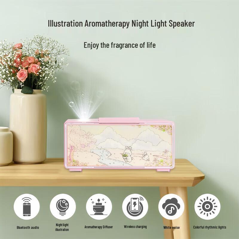 Aromatherapy Bluetooth Speaker Night Light
Aromatherapy Bluetooth Speaker Night Light