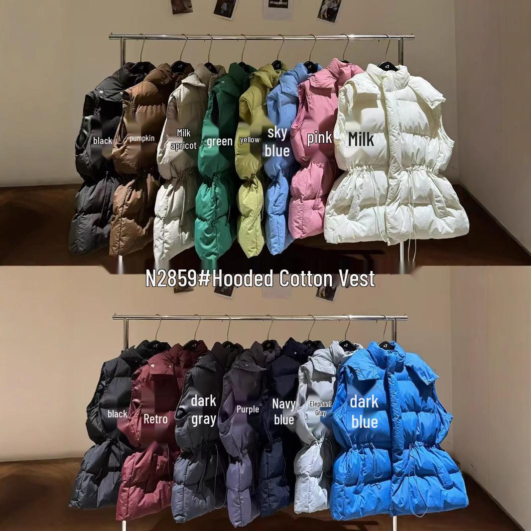7 Women s Winter Loose Plus Size Korean Style Hooded Vest with Drawstring Waist One Size
7 Women s Winter Loose Plus Size Korean Style Hooded Vest with Drawstring Waist One Size