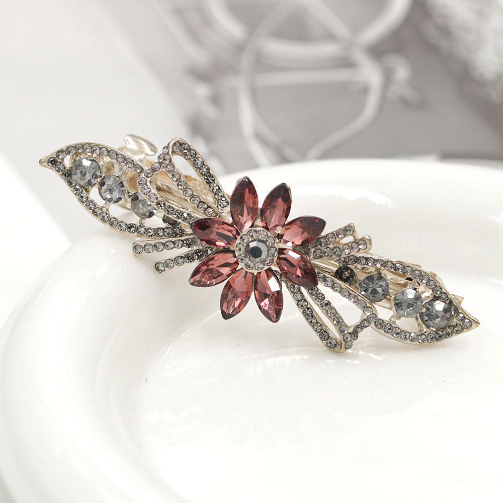 Rhinestone Alloy Hair Clip for Women - 8cm Spring Holiday Hairpin, Back of Head Ponytail & Top Clip серый
Rhinestone Alloy Hair Clip for Women - 8cm Spring Holiday Hairpin, Back of Head Ponytail & Top Clip серый