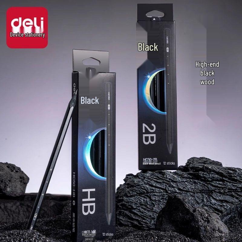 Deli HC50-2B Hexagonal HB Pencil: Black Wood Writing & Drawing Pencil for Primary School Students HB
Deli HC50-2B Hexagonal HB Pencil: Black Wood Writing & Drawing Pencil for Primary School Students HB