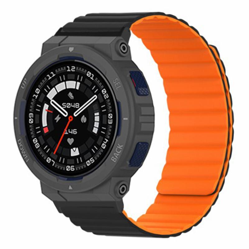 For Huami Amazfit Active Edge (A2212) Magnetic Watch Band Silicone Watch Strap Black+Yellow
For Huami Amazfit Active Edge (A2212) Magnetic Watch Band Silicone Watch Strap Black+Yellow