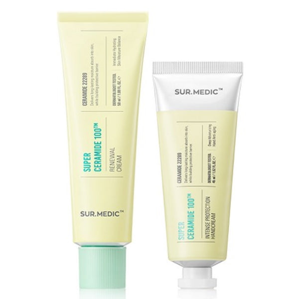 Sur.Medic Plus Super Ceramide 100TM Renewal Cream 50ml + Hand Cream 45ml Set
Sur.Medic Plus Super Ceramide 100TM Renewal Cream 50ml + Hand Cream 45ml Set