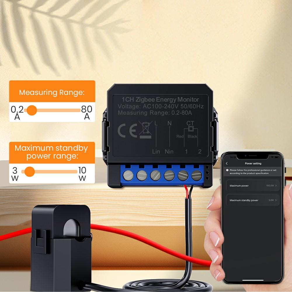 WPM16-2 2 Channels Tuya Smart WiFi Energy Monitor 80A Current Meter Real Time Power Consumption Tracker Type A
WPM16-2 2 Channels Tuya Smart WiFi Energy Monitor 80A Current Meter Real Time Power Consumption Tracker Type A