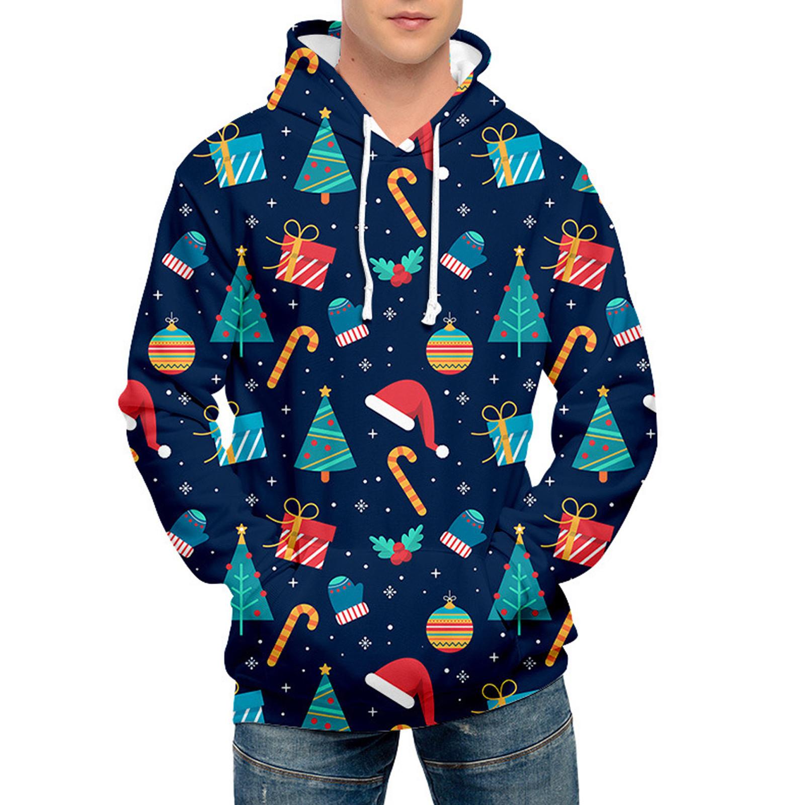 Рождественский модный свободный мужской и женский тонкий свитер с капюшоном XXXXL белый
Рождественский модный свободный мужской и женский тонкий свитер с капюшоном XXXXL белый