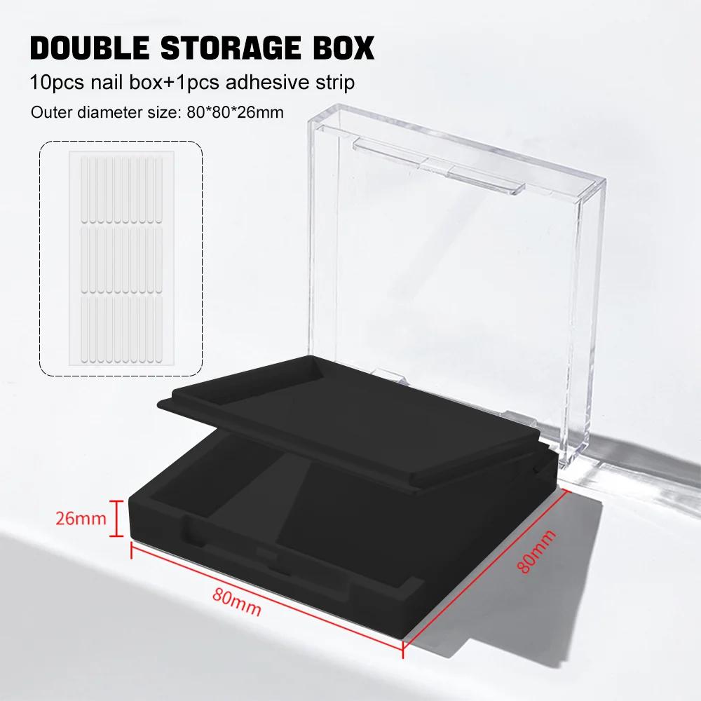 BEPAN 10Pcs Dual-Layer Press-On Nails Organizer 8*8cm Black/White Storage Case with Separate Compartments for Nails&Application Tools
BEPAN 10Pcs Dual-Layer Press-On Nails Organizer 8*8cm Black/White Storage Case with Separate Compartments for Nails&Application Tools