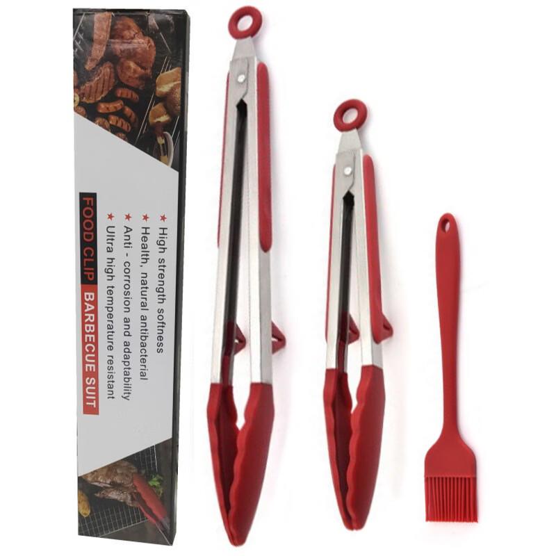 SMVP Silicone BBQ Tongs Set with Stand
SMVP Silicone BBQ Tongs Set with Stand