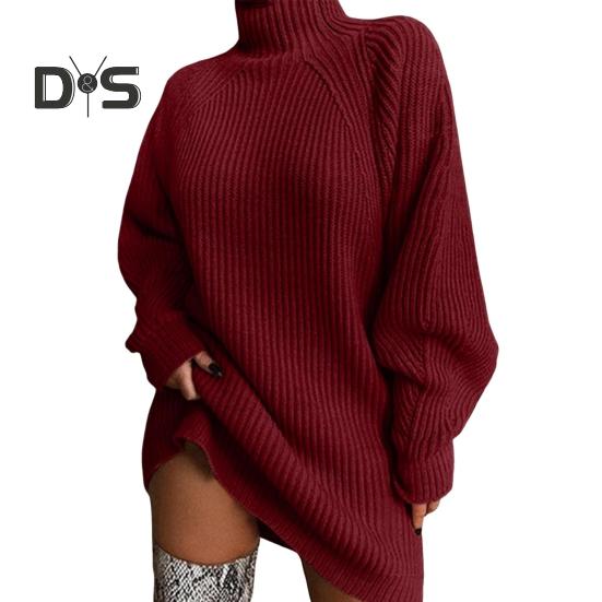 Платье-свитер однотонного цвета с полувысоким воротником и длинным рукавом, свободный крой, трикотажное платье мини-платье осень-зима, трикотаж S красный
Платье-свитер однотонного цвета с полувысоким воротником и длинным рукавом, свободный крой, трикотажное платье мини-платье осень-зима, трикотаж S красный