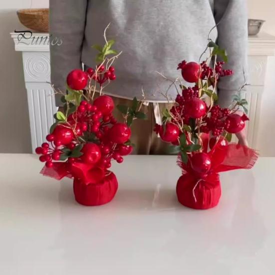 Настольное украшение для елки, имитация мини-красного гранатового дерева, орнамент, завернутый на деревянную основу, креативный реквизит для фотосъемки, новогоднее украшение для дома L
Настольное украшение для елки, имитация мини-красного гранатового дерева, орнамент, завернутый на деревянную основу, креативный реквизит для фотосъемки, новогоднее украшение для дома L