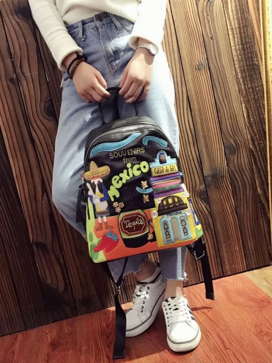 Backpack Women S Niche Mexican Theme Embroidered Large Capacity Casual Backpack чорний
Backpack Women S Niche Mexican Theme Embroidered Large Capacity Casual Backpack чорний