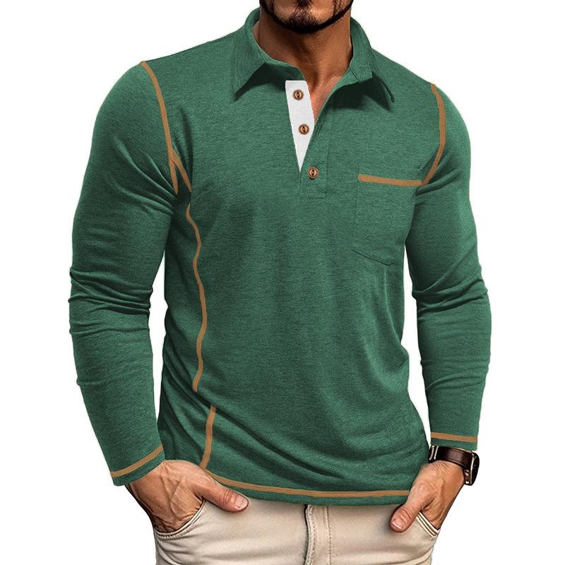 Autumn New Arrivals Men s Long-Sleeved Collared T-Shirt Men s Polo Shirt Top XXXL зелений
Autumn New Arrivals Men s Long-Sleeved Collared T-Shirt Men s Polo Shirt Top XXXL зелений