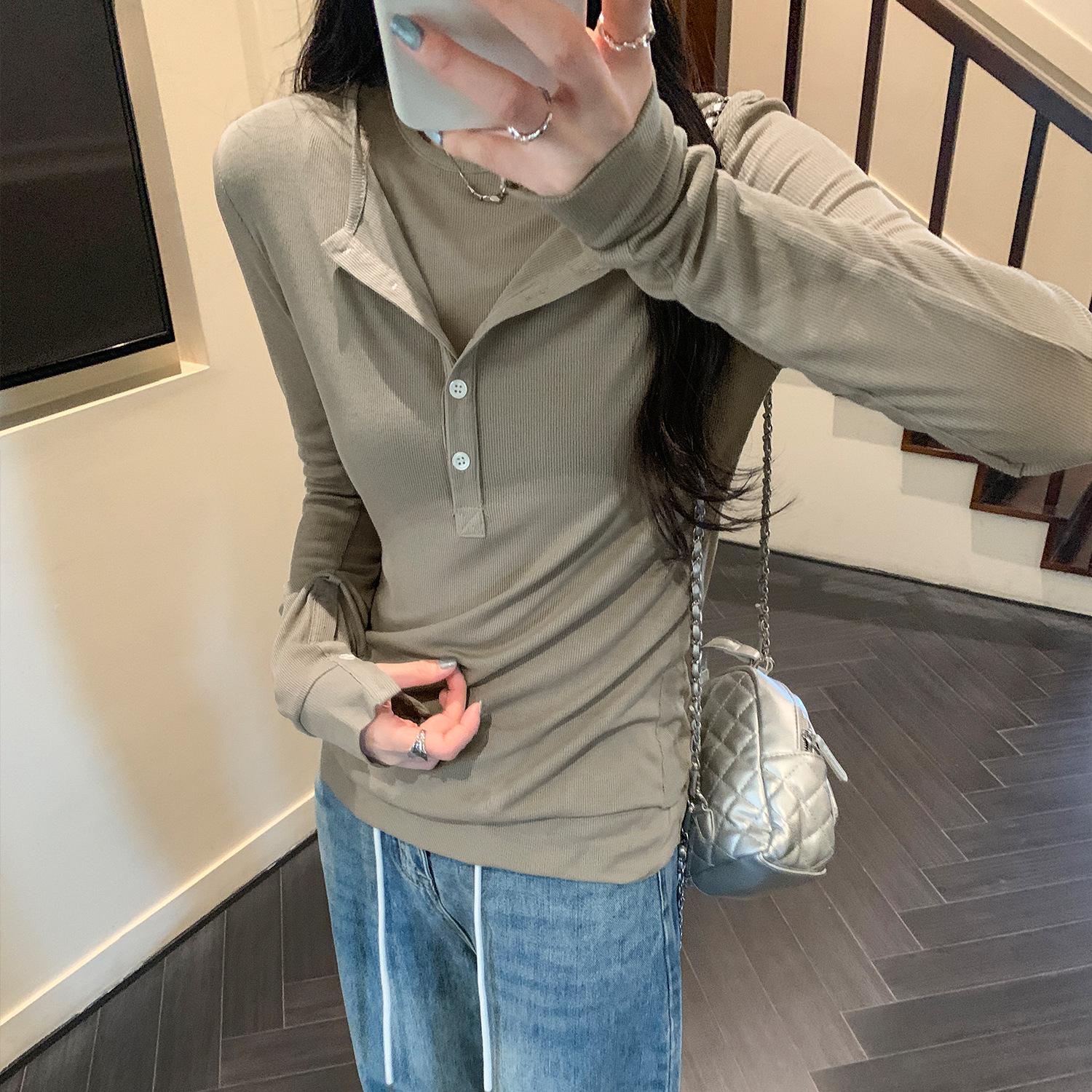 Women s High-End Henry Collar Long Sleeve Base Layer Top, Autumn/Winter 2025 - New Style, Two-Piece Effect, Style 93056 Extra Large зелений
Women s High-End Henry Collar Long Sleeve Base Layer Top, Autumn/Winter 2025 - New Style, Two-Piece Effect, Style 93056 Extra Large зелений