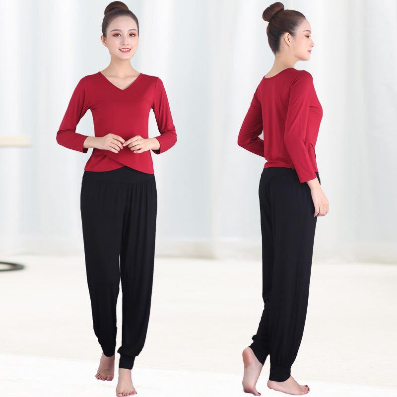 Женский сексуальный модный комплект для йоги и танцев - Модальный костюм с длинным рукавом для начинающих L
Женский сексуальный модный комплект для йоги и танцев - Модальный костюм с длинным рукавом для начинающих L