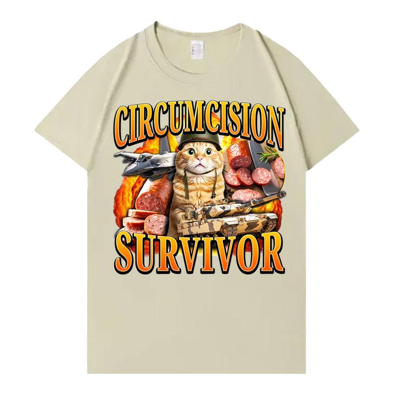 Circumcision Survivor Funny Cat T Shirt Unisexs Womens Pop Y2K Tshirts Casual Cotton Short Sleeve Oversized Tshirts Hot Sale Tops 4XL
Circumcision Survivor Funny Cat T Shirt Unisexs Womens Pop Y2K Tshirts Casual Cotton Short Sleeve Oversized Tshirts Hot Sale Tops 4XL