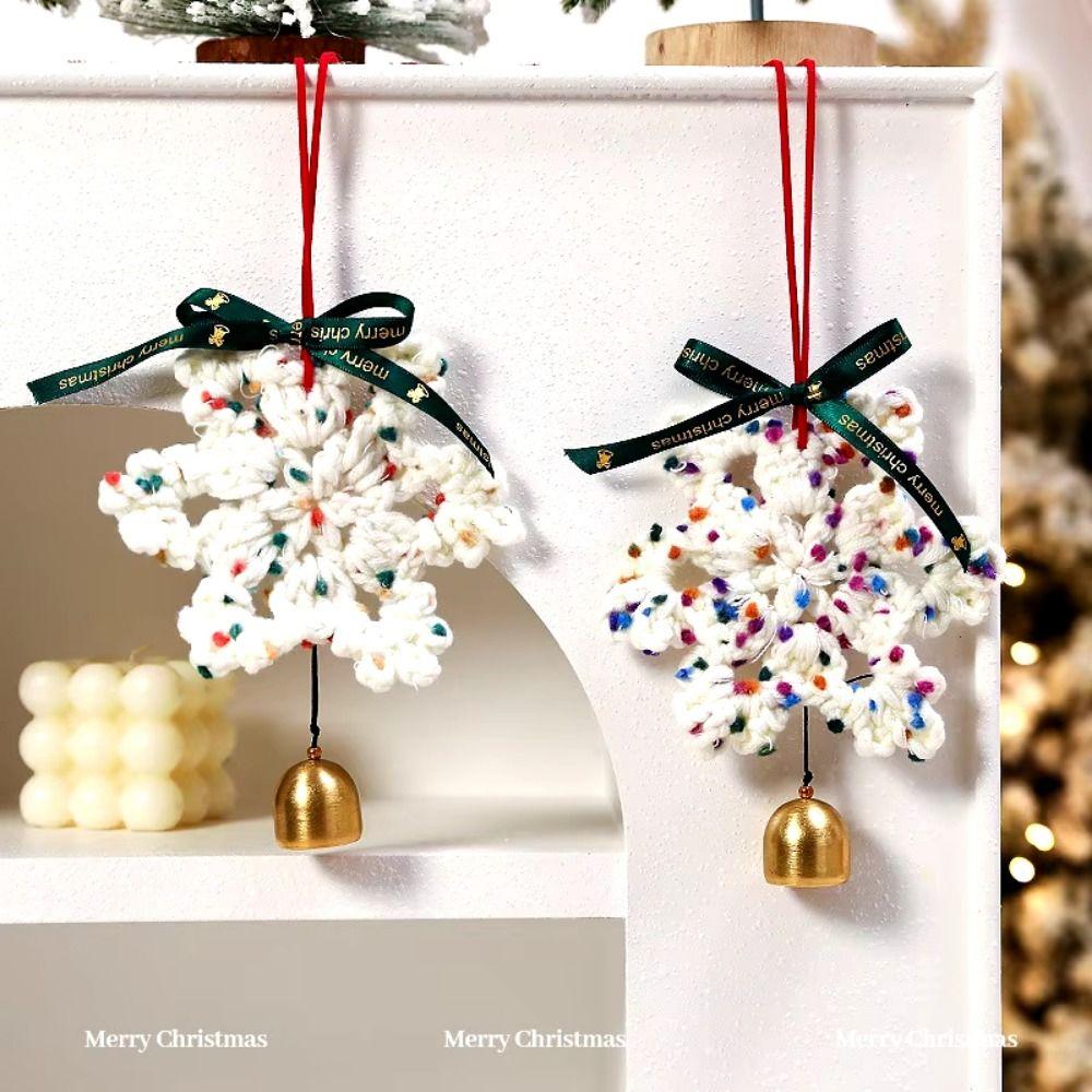 Bell Crochet Snowflake Pendant Hand-knitted Xmas Tree Hanging Ornament Car Accessories Style 5
Bell Crochet Snowflake Pendant Hand-knitted Xmas Tree Hanging Ornament Car Accessories Style 5