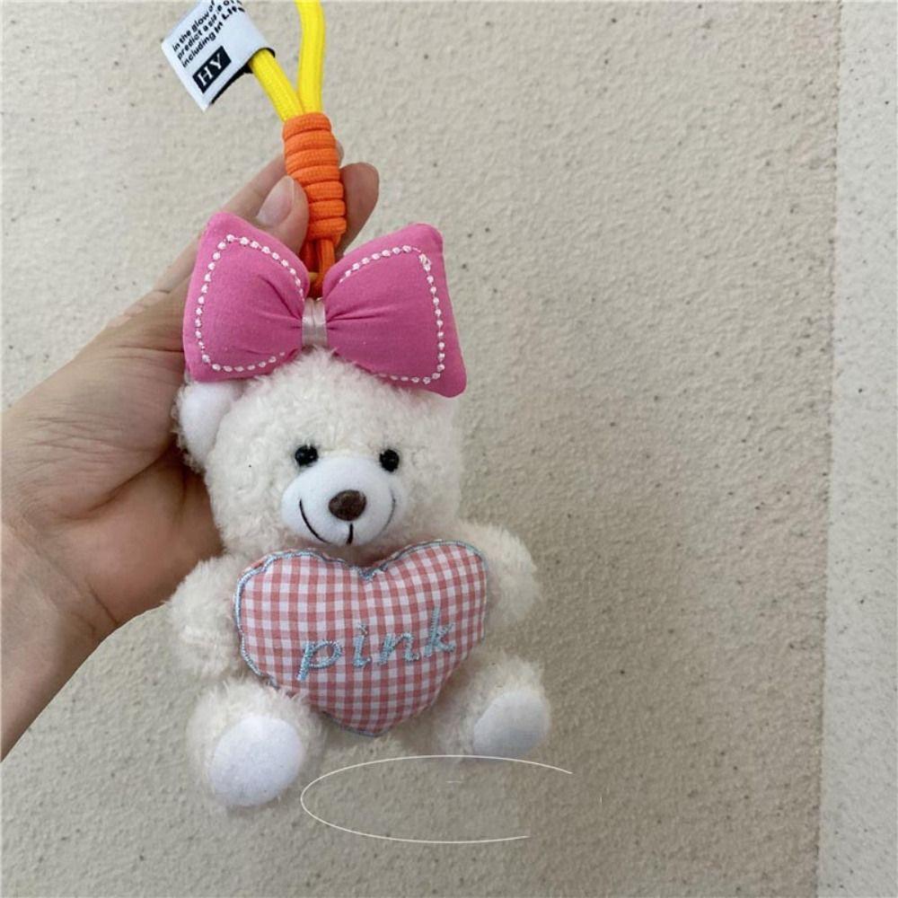 Animals Keychain Bow Bear Doll Keychain Pearl Necklace Kawaii Hanging Ornaments Key Accessories pink-style2
Animals Keychain Bow Bear Doll Keychain Pearl Necklace Kawaii Hanging Ornaments Key Accessories pink-style2