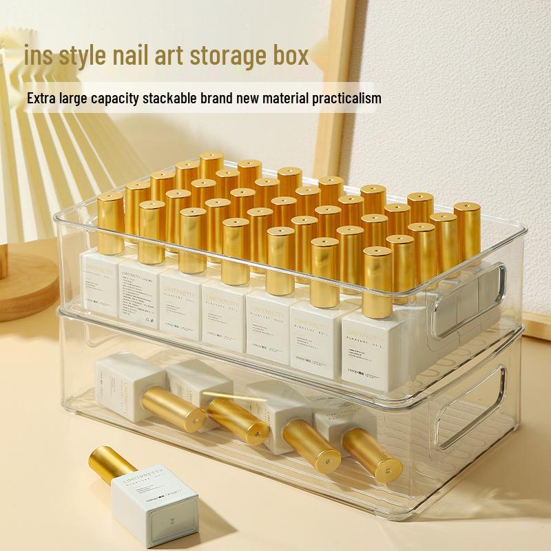 Nail Art Acrylic Gel Polish Organizer Box: Stackable, Multi-Layer, Portable Storage
Nail Art Acrylic Gel Polish Organizer Box: Stackable, Multi-Layer, Portable Storage