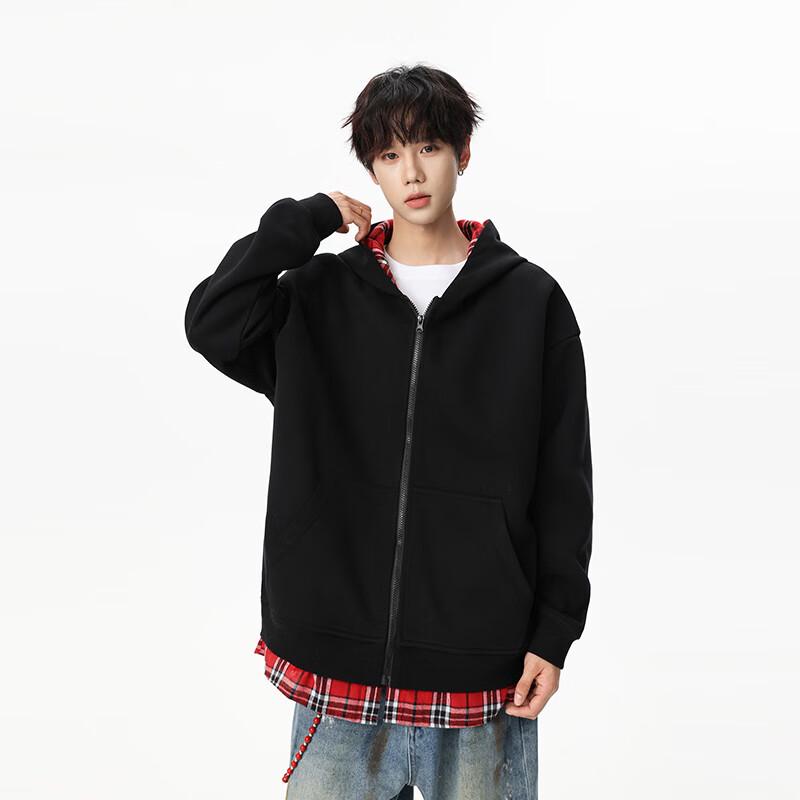 TOM ADAM Men s Plaid Patchwork Hooded Pullover XL
TOM ADAM Men s Plaid Patchwork Hooded Pullover XL