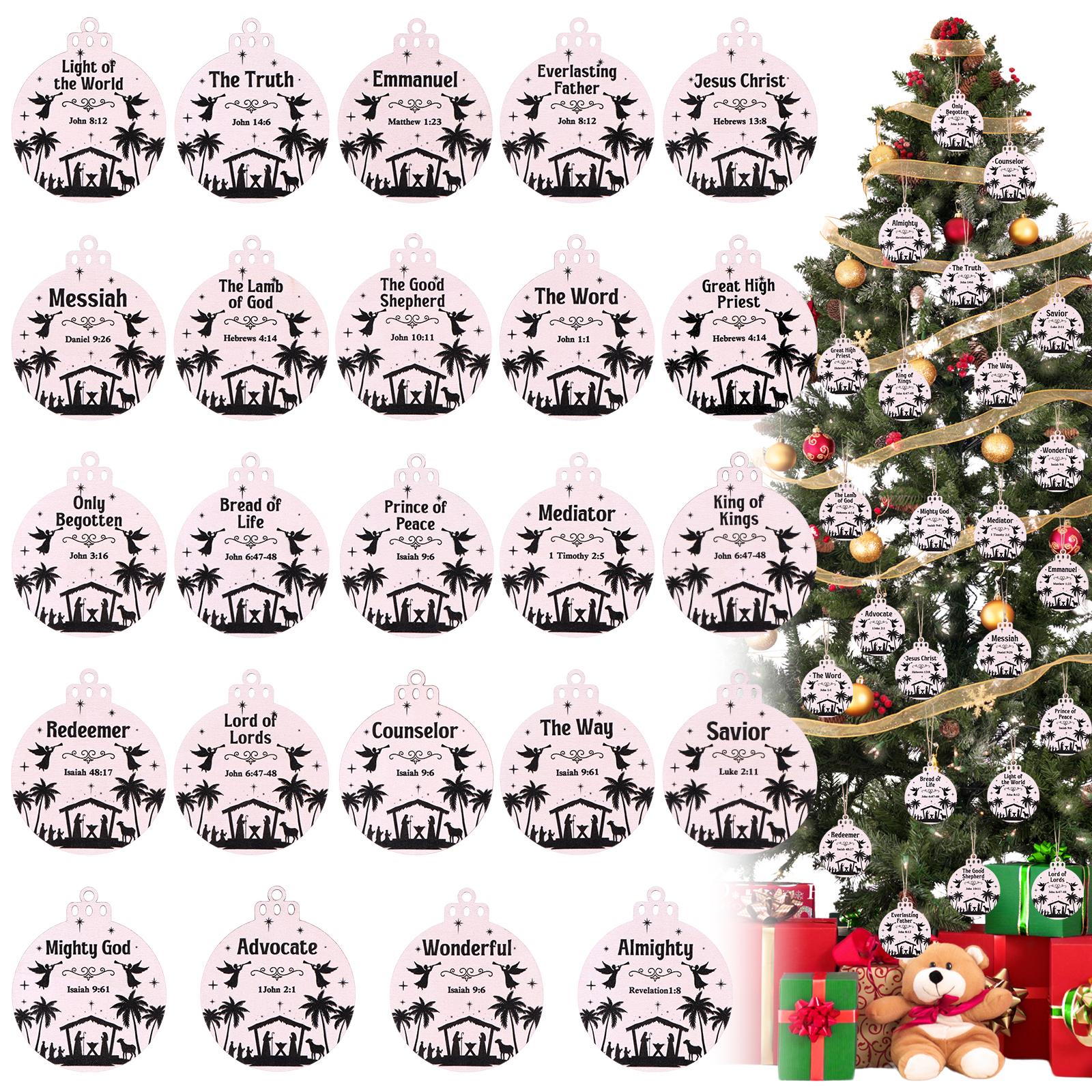 24Pcs Christmas Names Of Jesus Christ Ornaments Names Of Jesus Wooden Nativity Ornaments Christian Religious Hanging Christmas D синий
24Pcs Christmas Names Of Jesus Christ Ornaments Names Of Jesus Wooden Nativity Ornaments Christian Religious Hanging Christmas D синий