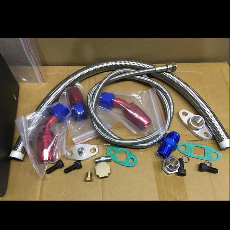 For T3 T4 T3/T4 T70 T66 TO4E Turbo Oil Feed Line Oil Return Line Oil Drain Line Kit
For T3 T4 T3/T4 T70 T66 TO4E Turbo Oil Feed Line Oil Return Line Oil Drain Line Kit