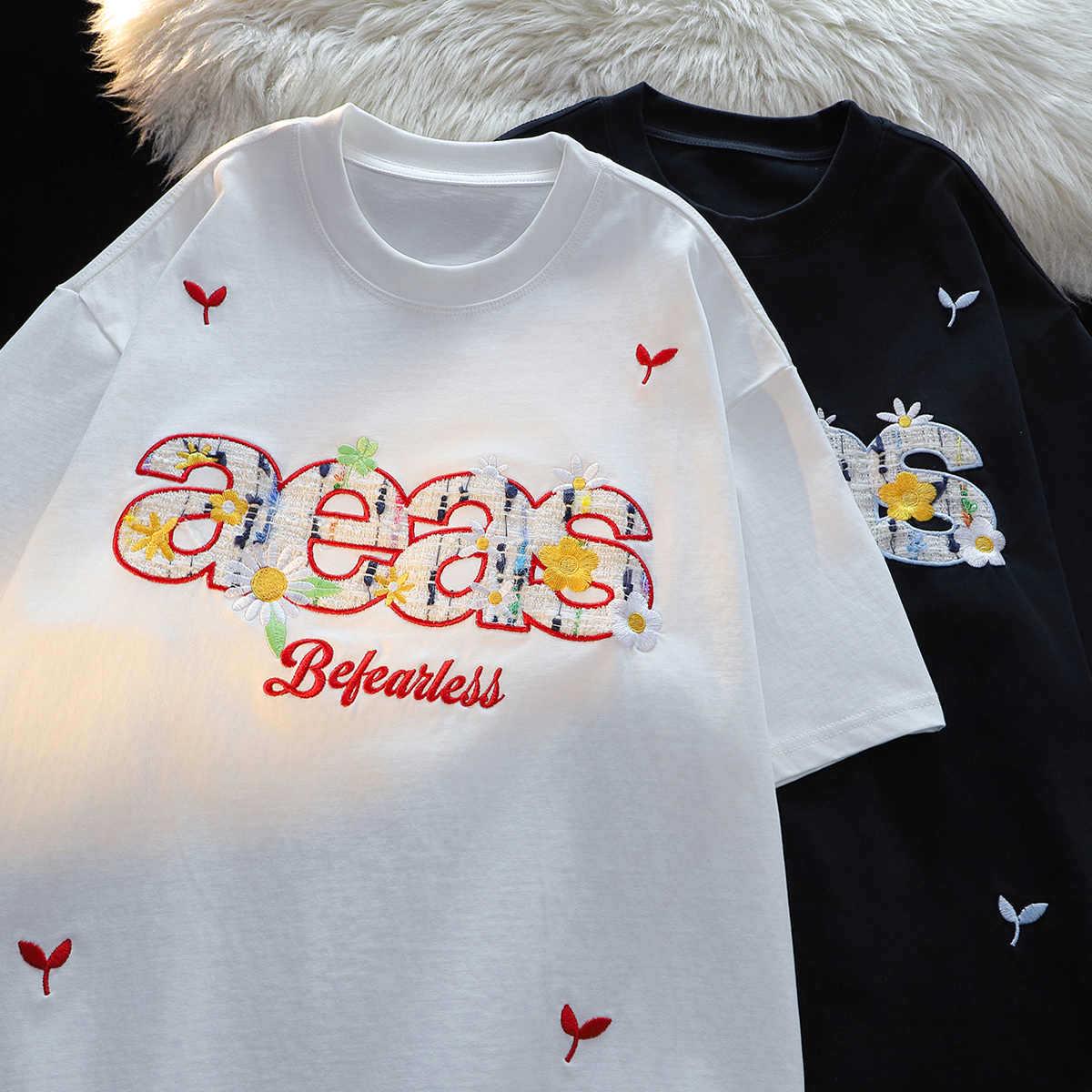 Унисекс Тяжелая хлопковая футболка с цветочной вышивкой - С рукавом до локтя, в стиле хип-хоп для лета Double XL чёрный
Унисекс Тяжелая хлопковая футболка с цветочной вышивкой - С рукавом до локтя, в стиле хип-хоп для лета Double XL чёрный