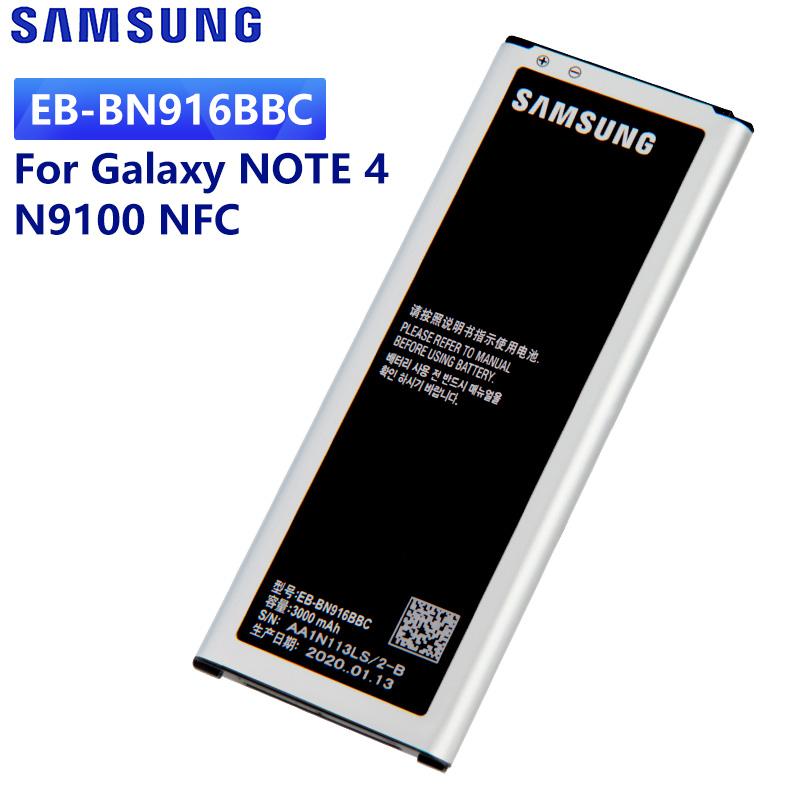 Original Replacement Battery For Samsung GALAXY NOTE4 N9100 N9108V N9106W Note 4 EB-BN916BBC EB-BN916BBE 3000mAh
Original Replacement Battery For Samsung GALAXY NOTE4 N9100 N9108V N9106W Note 4 EB-BN916BBC EB-BN916BBE 3000mAh