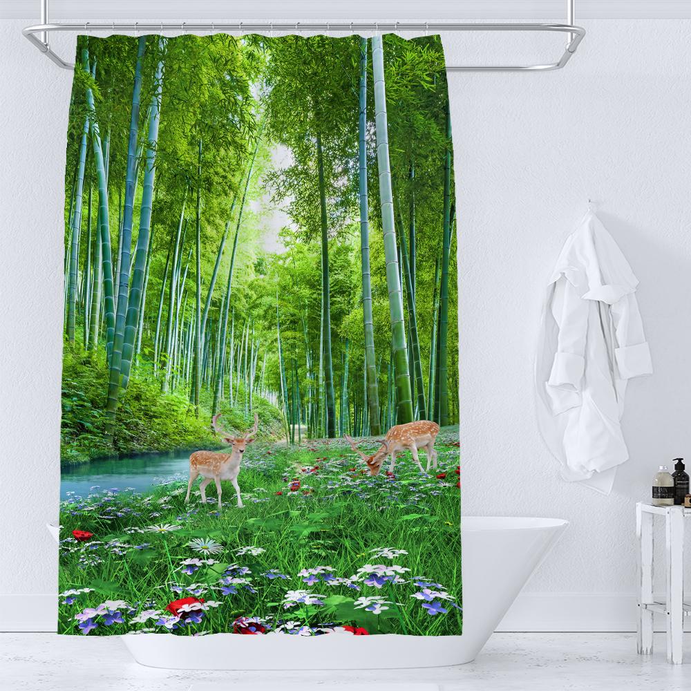 1 Pcs Forest Pattern Polyester Material Shower Curtain Waterproof Fabric, Partition Curtain For Bathroom,Home Decoration Curtain W60H190(CM)-1 Pcs
1 Pcs Forest Pattern Polyester Material Shower Curtain Waterproof Fabric, Partition Curtain For Bathroom,Home Decoration Curtain W60H190(CM)-1 Pcs
