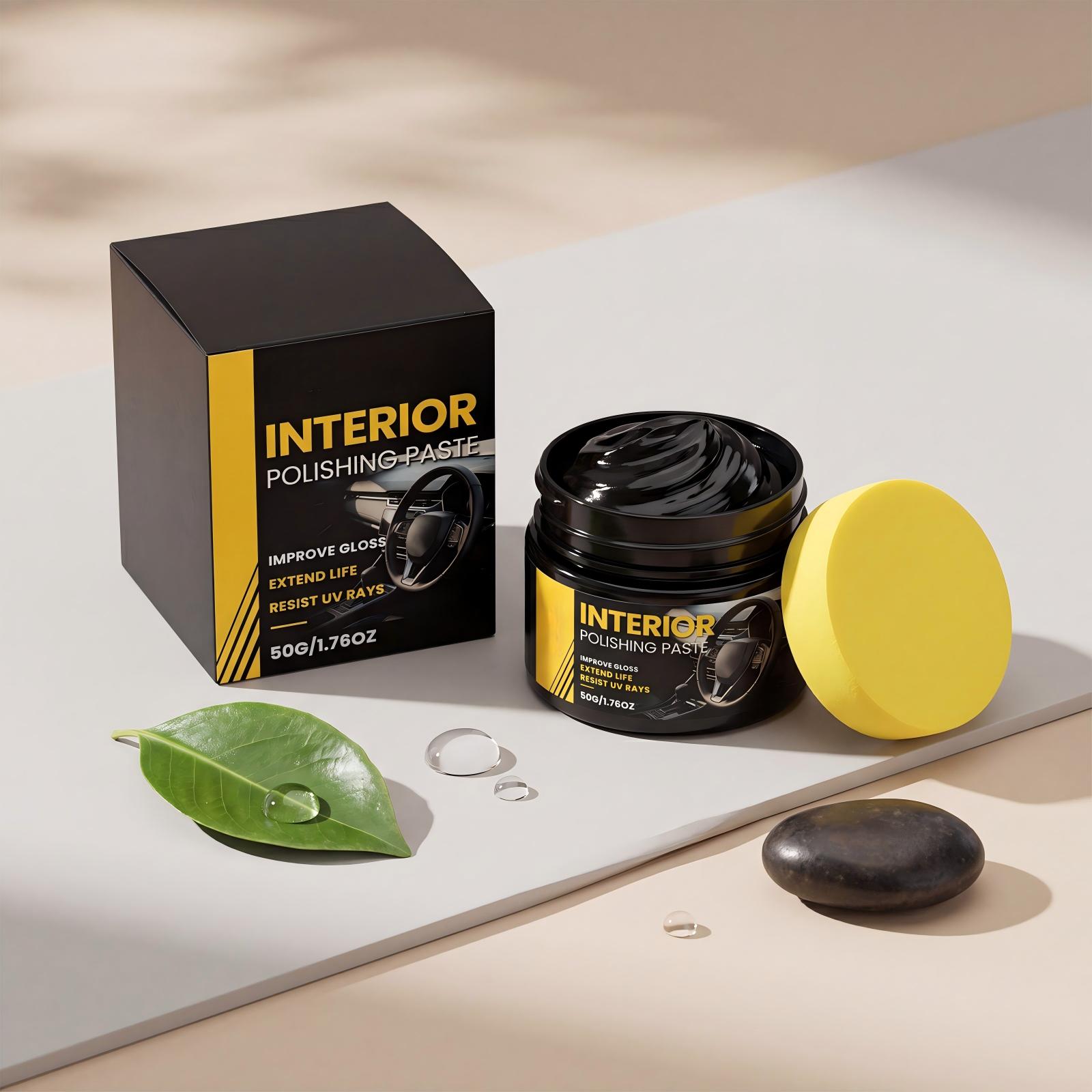 Interior Polishing Paste for Automotive Plastic Surfaces 50g / 1 76oz Restores Gloss Extends Surface Life and Provides UV Resistance for Car Interiors One Size чорний
Interior Polishing Paste for Automotive Plastic Surfaces 50g / 1 76oz Restores Gloss Extends Surface Life and Provides UV Resistance for Car Interiors One Size чорний