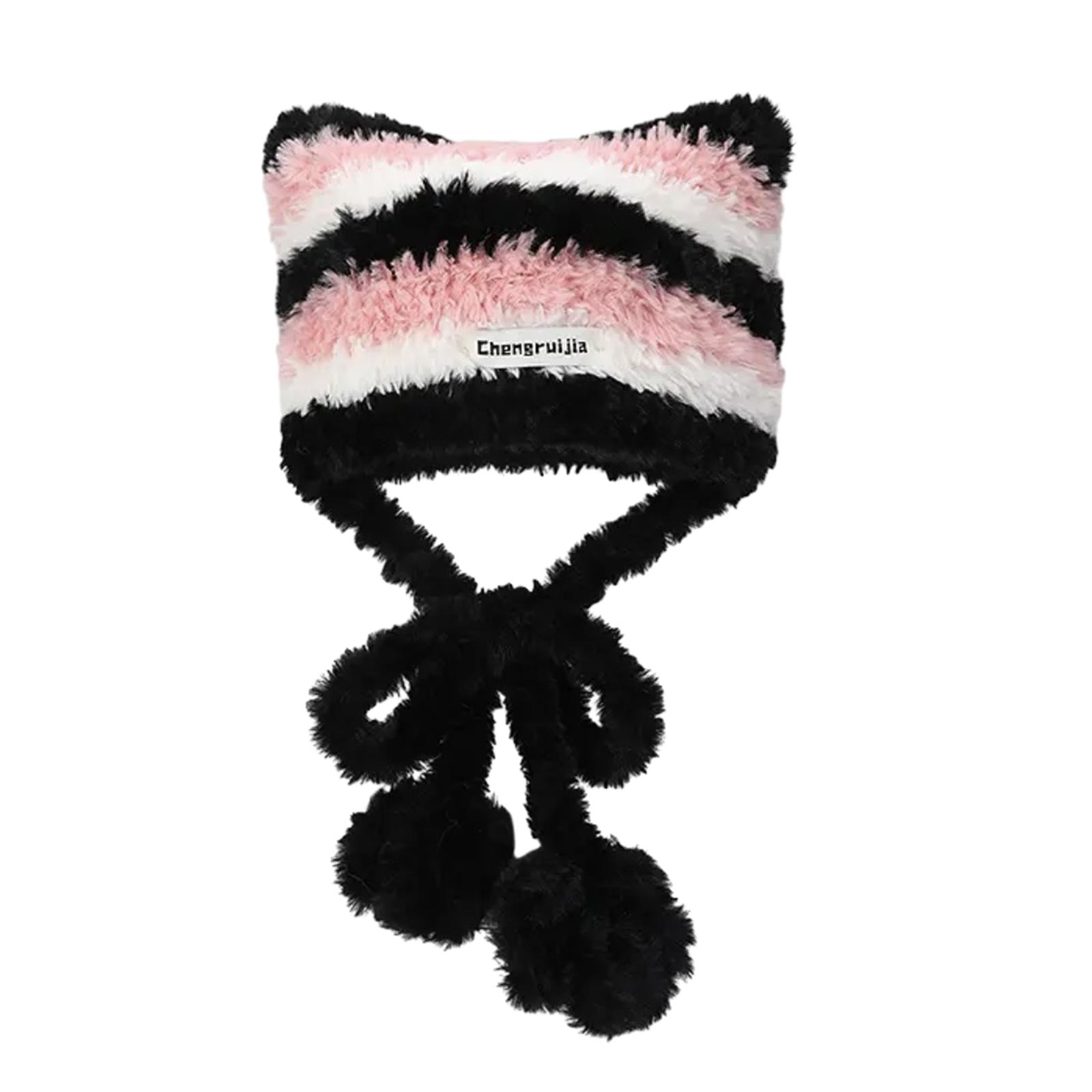Y2K Striped Knitted Beanie Hat Halloween Striped Kitten Ear Hat 2000s Girls Party Cosplay Party Hats Headgear
Y2K Striped Knitted Beanie Hat Halloween Striped Kitten Ear Hat 2000s Girls Party Cosplay Party Hats Headgear