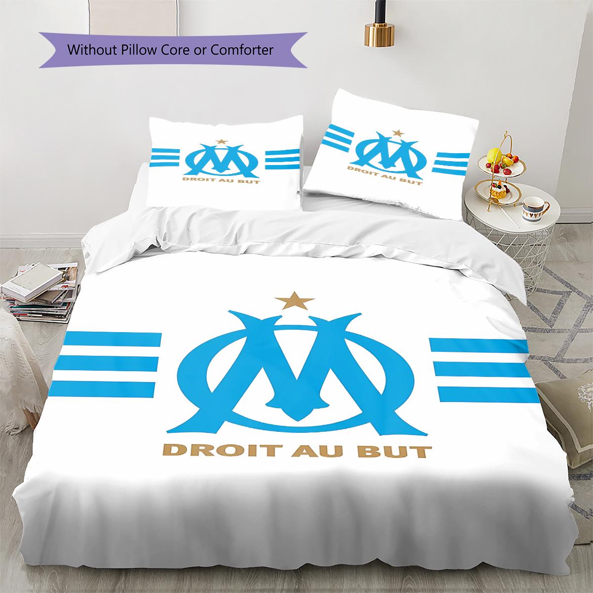Olympique de Marseille Pattern Bedding,Quilt Set Quilt Cover Pillowcase Home Birthday Gift (1 * duvet cover + 2 * pillowcase, without core) 140x200cm
Olympique de Marseille Pattern Bedding,Quilt Set Quilt Cover Pillowcase Home Birthday Gift (1 * duvet cover + 2 * pillowcase, without core) 140x200cm